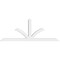 Ekena Millwork Richland Architectural Grade PVC Gable Bracket, 84"W x 31 1/2"H x 4"D x 4"F, 9/12 Pitch GBP084X32X0404RIC00 - alternate 4